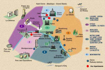 kaart Parijs